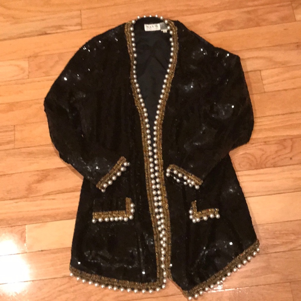 Sequins and beaded coat